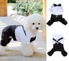 Dogs Cat Clothing Prince Tuxedo Bow Tie Suit Puppy Costume Jumpsuit
