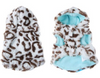Pet Faux Fur Coat Jacket Fleece Coral Warm Hoody Leopard Clothes